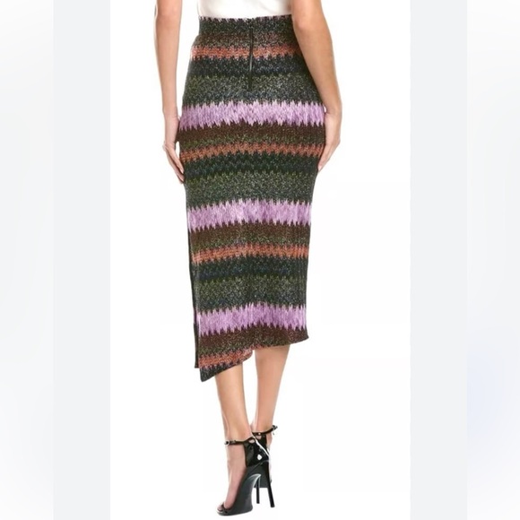 Ramy Brook Whiskey Metallic Skirt in SoHo Knit Size Large - Picture 2 of 10